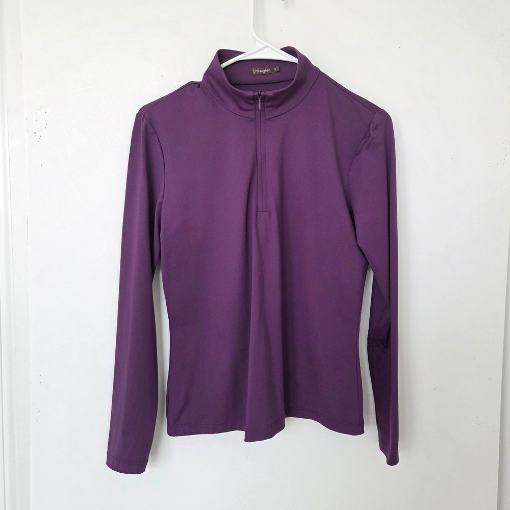 NWOT-J. McLaughlin 1/4 Zip Women S Purple Golf Tennis Pickleball Athleisure - Picture 2 of 4